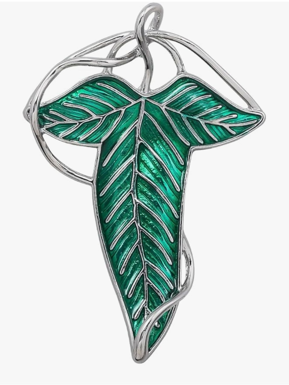 Elven Green Tree Leaf Enamel Pin Hobbits Cloak Cosplay Lord of the Rings
